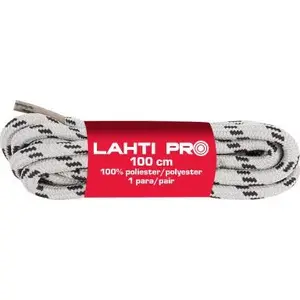 Round Shoe Laces Lahti Pro L9040400 — 10 Pairs, 100 cm, Grey-Black