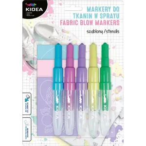 Spray Marker for Fabrics and Footwear Derform MARKER DMUCH DO TKANIN I OBUWIA 5KOL PAST SZABL