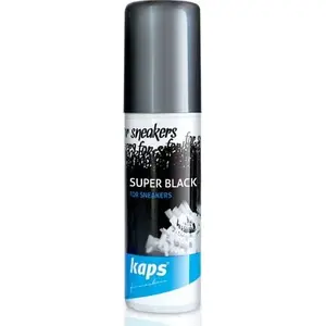 Shoe paint Kacperek Super Black 75 ml — restoration paint for black canvas sneakers and trainers