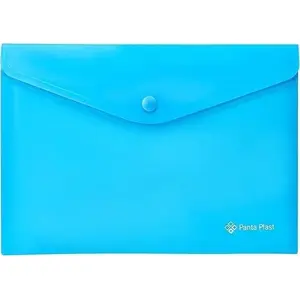 Envelope A5 neon blue, panta plast — reusable plastic document sleeve