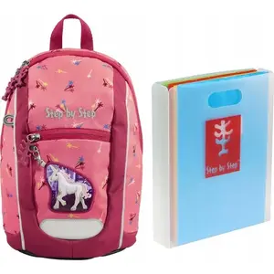 backpack step by step KIGA MINI Little Unicorn Nuala — children's kindergarten backpack