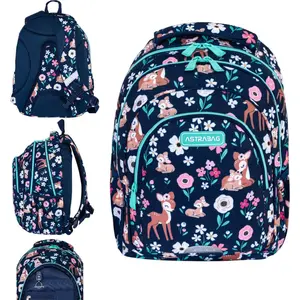 Skolas mugursoma Astra Baby Deer AB330, 3 nodalījumi, 20 l, modelis 622084