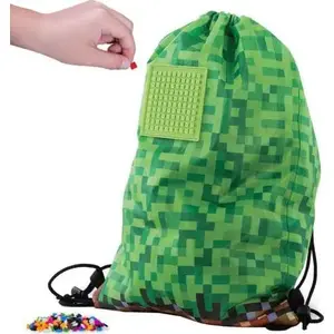 Backpack PIXIE PIXIE CREW PXB-28-83 — school backpack, green check pattern