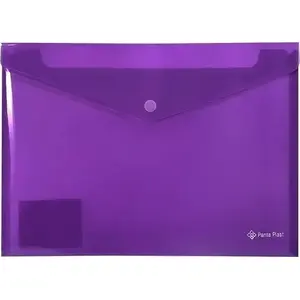 Envelope A4 neon purple, panta plast — A4 document envelope in neon violet