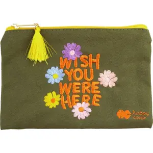Косметичка Happy Color BLOOM-Boho с вышивкой, 21×14 см