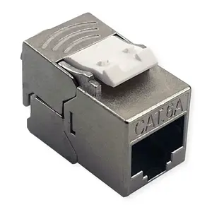 Разъём ROLINE 26.11.0391 — RJ-45 Cat6a, серебристый, 15×30 мм