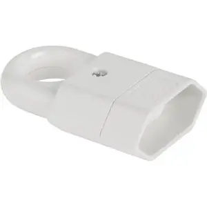 Power socket Elgotech GP2C portable with handle, Euro type, 2.5 A, 250 V, white