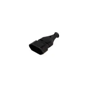 Plastrol portable flat Euro socket 250V black model W-10142 — single outlet, no switch