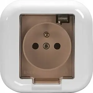 Socket outlet single with smoke cover MONTIS PT-16FHL MT056ZKD