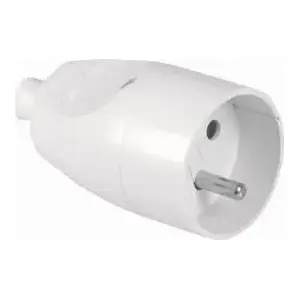 Wall Socket Single 16A 250V with Earth/Neutral Removable Terminals Volteo VT-302-0011 white