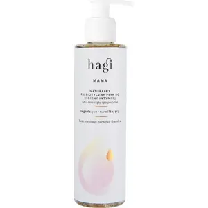 Intimate hygiene liquid Hagi Mama 200 ml — moisturizing and soothing formula for use from day 1 of pregnancy and postpartum