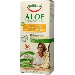 Intimate cleansing gel Equilibra Aloe Vera 200 ml moisturizing