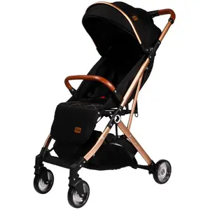 Ratu ratiņi Summer Baby Vivo Gold Black — viegli saliekami, vienvietīgi, kompakti