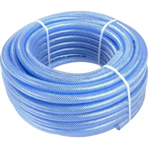 Dārza laistīšanas šļūtene GEKO G73704 tehniskā 12,5×2,5 mm, caurspīdīgi zila, 1 m (pārdošanā 25 m ruļļos)