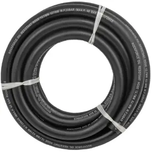 Dārza šļūtene Rockforce RF-AHC-55/9A pastiprināta gumijas eļļizturīga 12,7 mm x 5 m