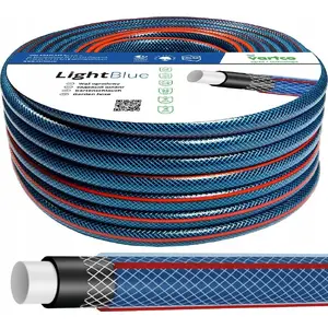 Dārza šļūtene No name Vartco Light Blue 1/2" 30 m — elastīga laistīšanas šļūtene
