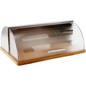 Bread box 5_five S7908424 — stainless-look countertop bread storage