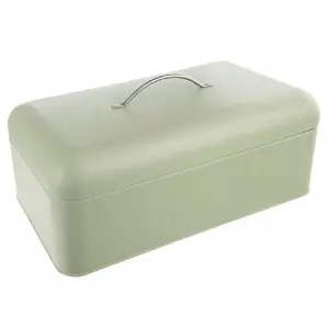 Bread box Vilde ORION metal green 42.5 x 23 x 20 cm large for bread