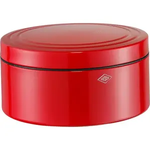 Хлебница Wesco Classic Line круглая красная — металлический контейнер для хлеба, модель 8012235