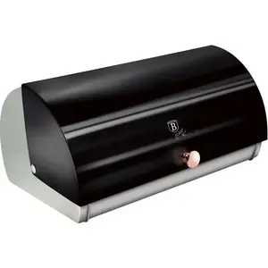 Хлебница berlinger haus BH-6728 Black Rose — стальная емкость для хранения