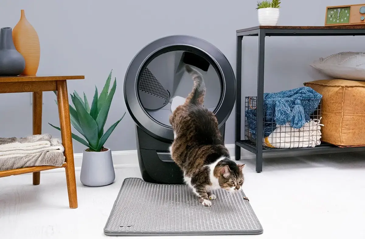 Litter-Robot Rectangular Plastic Tray — BrightSign LR-TMAT-BK Photo 2