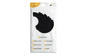 Panasonic LR4-6000-6PK-PP pet litter box filter 6-pack, carbon polyester, black