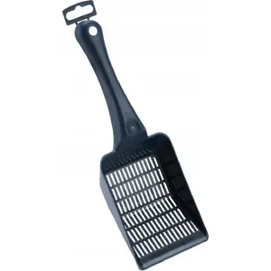 Litter Scoop Barry King BK-16225 for Fine Granular Litter, Graphite, 27×9×3.5 cm