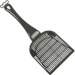 EBI scooping spatula Zen dark grey 26×10.5×4 cm, small perforations