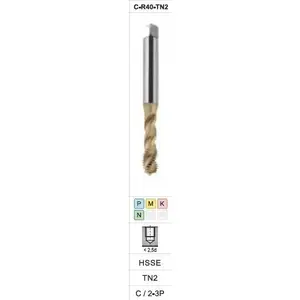 Метчик FANAR M10x1,25 DIN 371C HSSE TiN R40 (6H) для сквозных и глухих отверстий