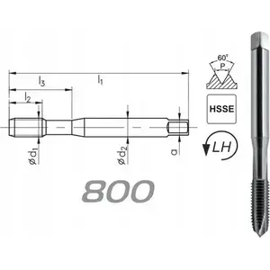 Tap FANAR GWINTOWNIK M8 DIN-371B LH (6H) HSSE 800