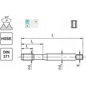 Метчик FANAR M5 DIN 371B 6G HSSE 800
