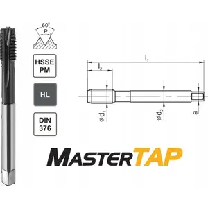 Метчик FANAR GWINTOWNIK M16x1,5 DIN-374B (6H) HSSE-PM HL MASTERTAP