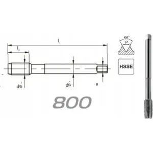Tap FANAR G 1" DIN-5156B HSSE 800, model D2-111101-3139