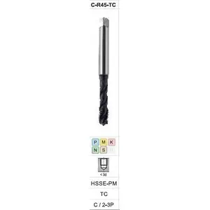 Метчик FANAR M16 DIN 376C R45 (6H) HSSE-PM S-TiCN S-NC