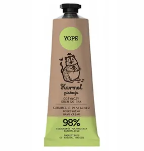 Hand cream Yope Naturalny odżywczy krem do rąk Karmel & Pistacja 50 ml