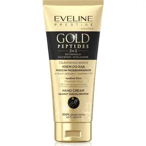 Hand cream Eveline Gold Peptides Advanced 3-in-1 — anti-discoloration, 75 ml