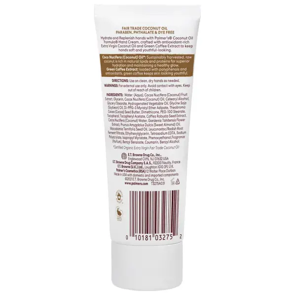 Palmers Coconut Hydrate крем для рук 96 г Photo 2
