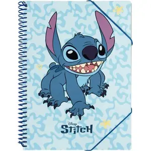 A4 mapīte ar gumiju un 30 caurspīdīgām kabatām, DISNEY Stitch (CFA403)