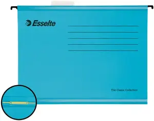 Suspension File ESSELTE Classic A4 with mechanism, Light Blue, 330×245 mm