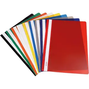 Binder folder Biurfol A4 red, 10 pcs, model SH-00-01/CZER, plastic document sleeve