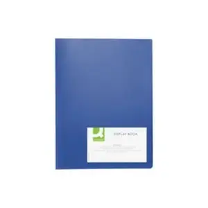 Folder Q-Connect KF01251 A4 blue, capacity 20 sheets