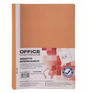 Ring binder folder office products model 21082211-07, polypropylene (PP) cover, 120/180 µm, orange