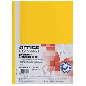 Ring binder office products, polypropylene (PP) cover, 120/180 µm, yellow