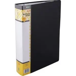 Document wallet D.Rect offer folder with 100 clear sleeves, black