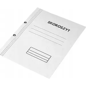 Eyelet Folder A4 Barbara 0820111BN white 300g cardboard 50 pcs