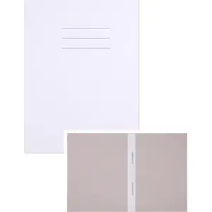 Office Products cardboard lever arch file with strip, A4, 250 gsm, white