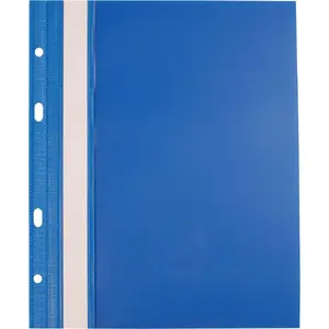 Hanging A5 hard folder Biurfol — blue, set of 10
