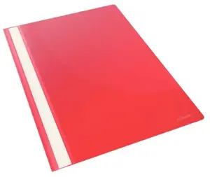 Folder ESSELTE VIVIDA A4 flat file, polypropylene, red, A4, 310×226 mm, box of 25