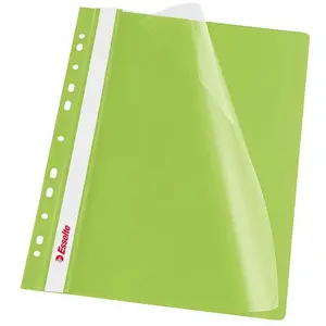 Binder clips ESSELTE model 13587 — green, pack of 10