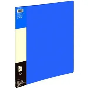 Presentation folder Grand model 237477 — 10 clear sleeves, blue